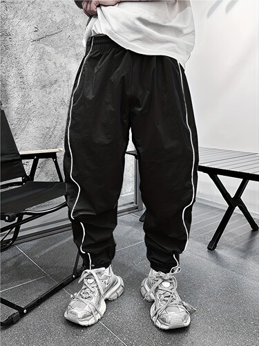 Men's Casual Loose Fit Joggers Chic Street Style Sport Cross-border