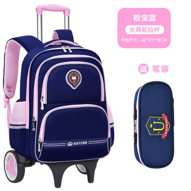 26 nuevas mochilas de tirón para niños y niñas 2 - 3 - 5 - 6 grados mochilas de hombro para niños de gran capacidad para reducir la carga