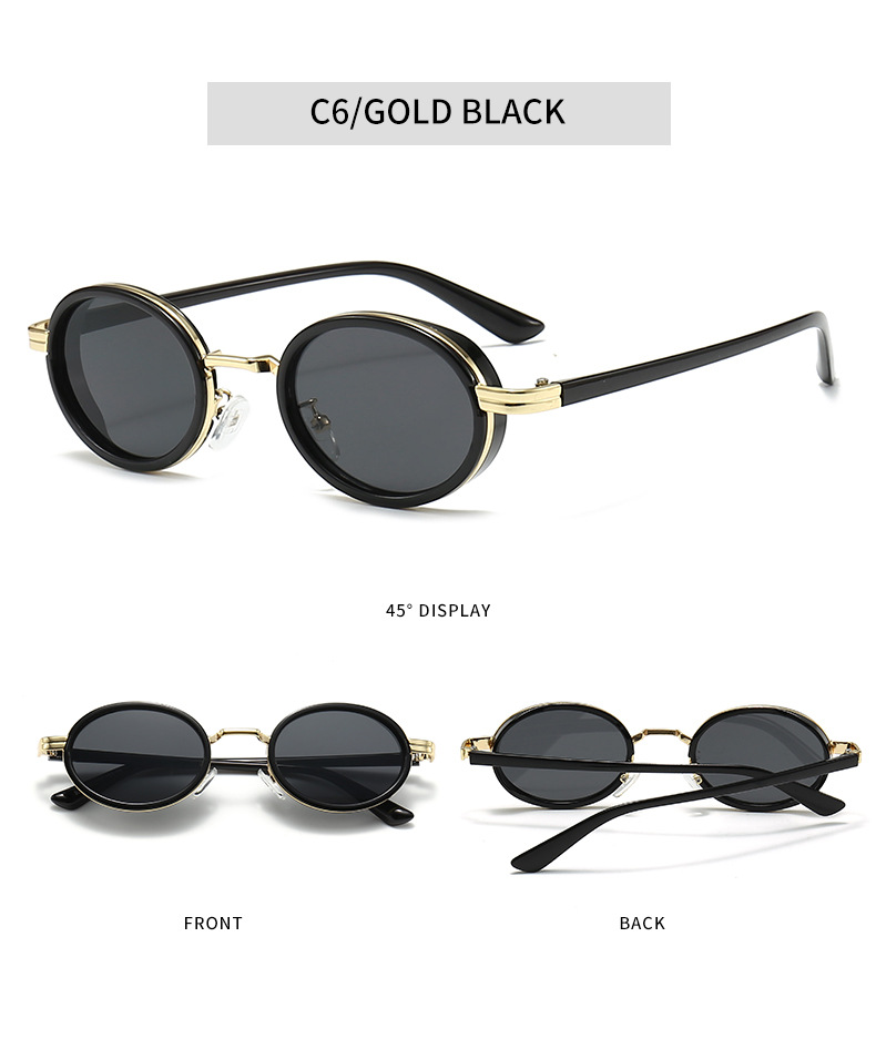 48g Weight Full Frame Glasses Structure Sunglasses Classification PC, UV400 Protection Lens Material Oval Frame Glasses Style Travel, Fishing Occasion Gradient Color, Solid Color, Leopard Pattern Unisex Gender Retro Style Leopard Color Retro Gradient Color Solid Color Leopard PC UV400 Protection Oval Frame Full Frame Women's Sunglasses 7