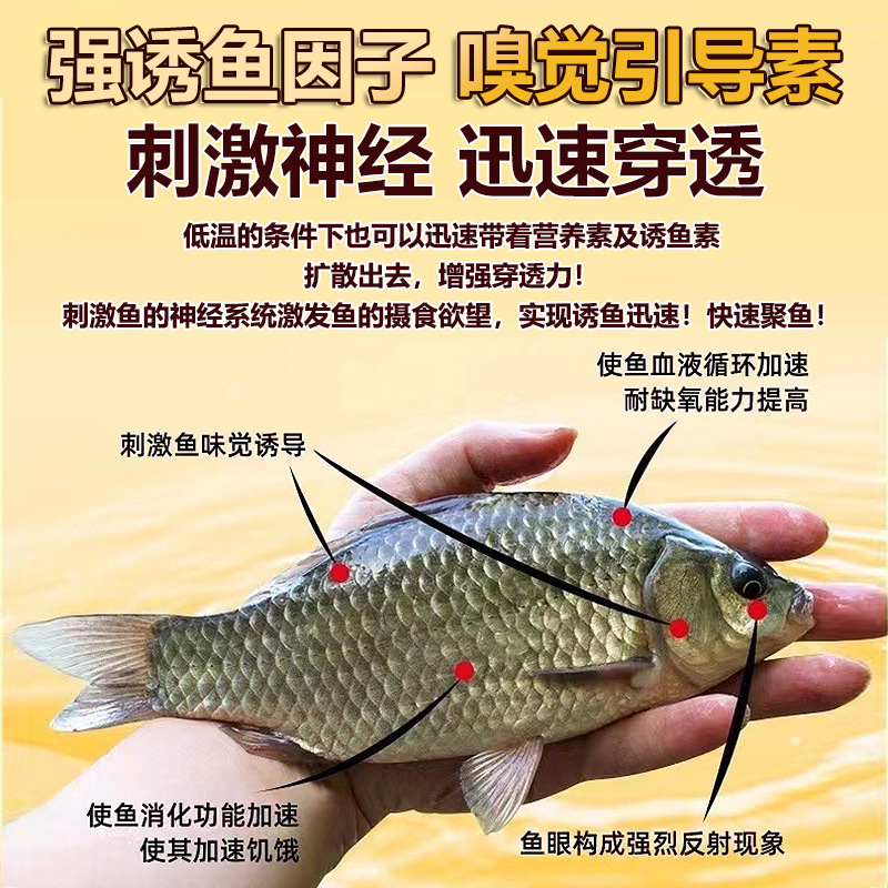 Shu señuelo pesca de explosión Jiangshan pesca salvaje pesca de hoyo negro pequeña medicina crucian carpa hierba verde mandarín cebo de pescado que promueve la apertura señuelo aditivos alimentarios
