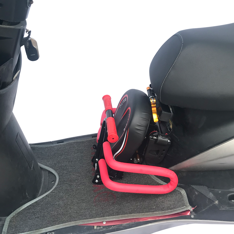Electric Battery Car Foldableing Kidsren's Seat Front Scooter Motorcycle Electric Motorcycle Baby Safety Seat Stool