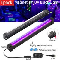 Новый светодиодный ультрафиолетовый черный свет UV свет портативный фиолетовый свет лампа флуоресцентный настенный свет бар KTV сценический свет