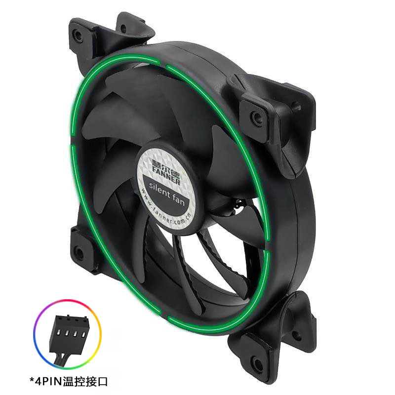 慧尔德 Xiaoyue S120 двойная сторона LED апертуры большой воздуховентилятор 3Pin+D разъем можно подключать последовательно или 4Pin