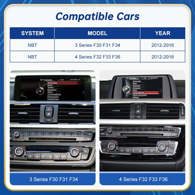 BMW 3/4 Series NBT: Car display