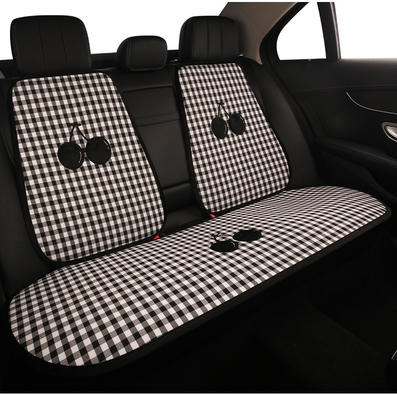 Car Seat Cushion for Summer, Suitable for All Seasons, 2025 New Model, Cute Car Seat Pad, Non-Slip, Ventilated Seat Cover for Women's Car Interior