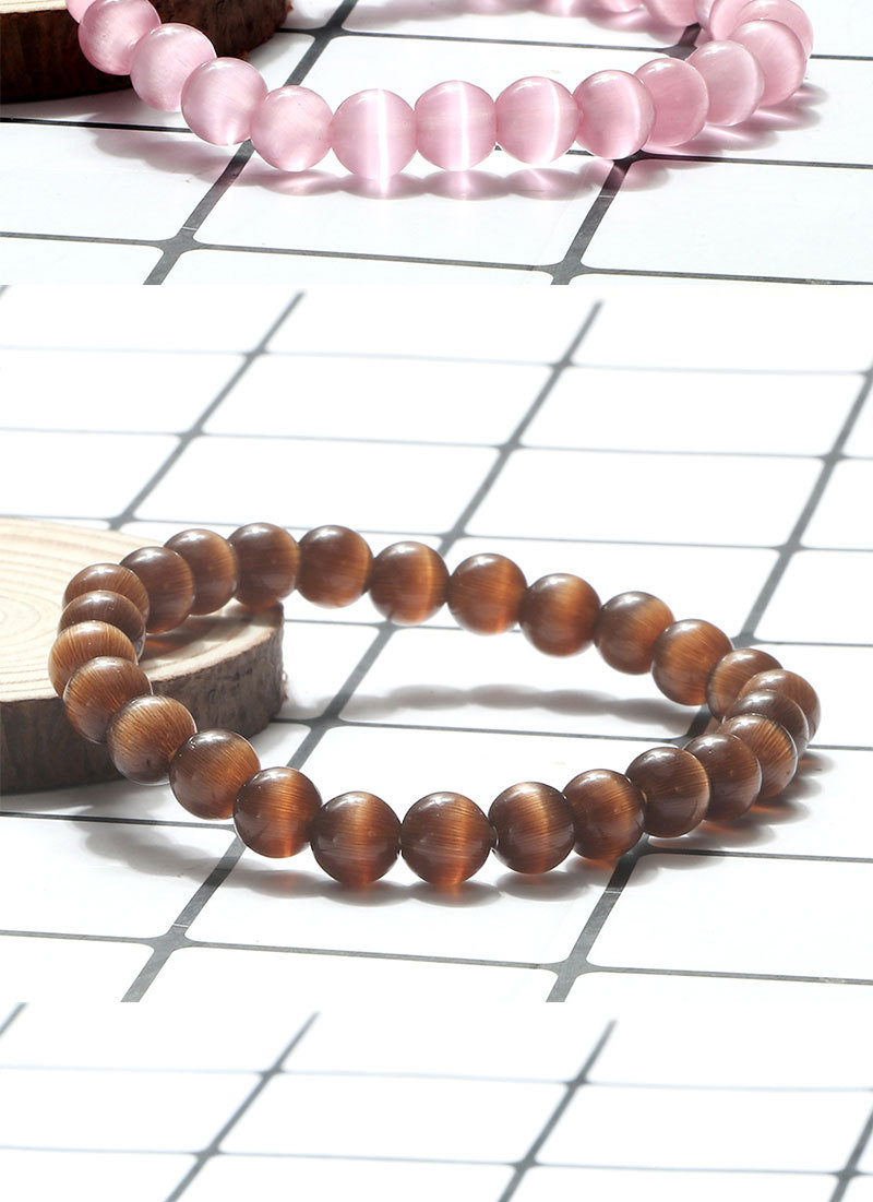 Beaded Bracelet Couple Set Handmade Braided Cat Eye Stone Rope_voghion.com
