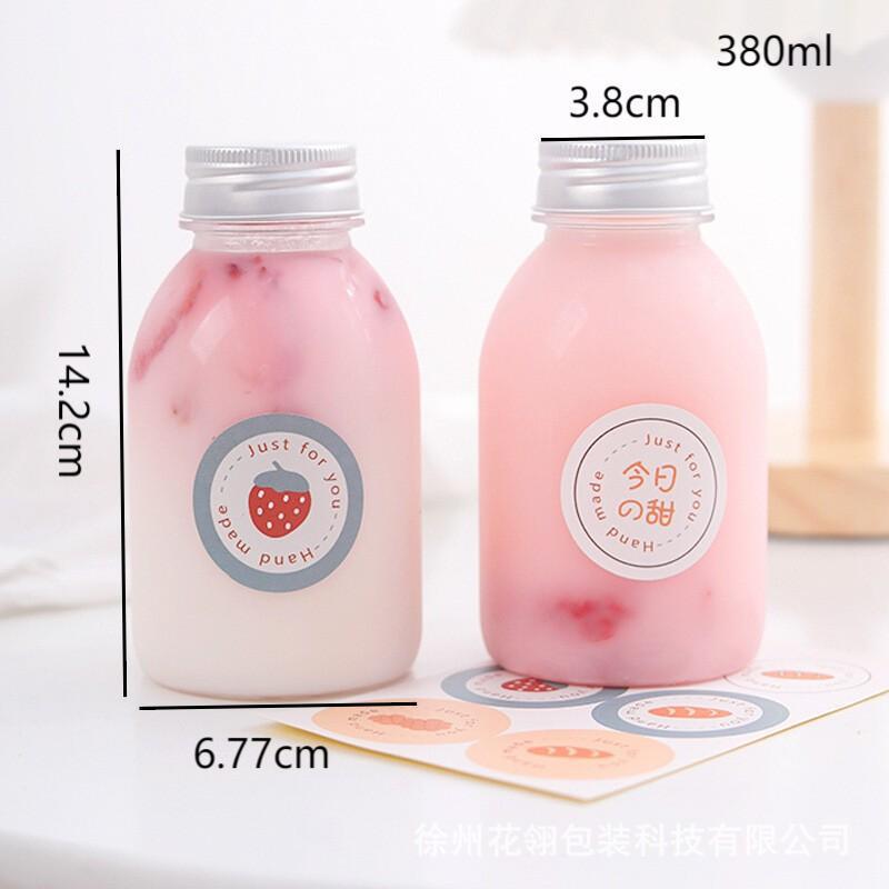 Venta directa de botellas transparentes para té con leche, vasos desechables de plástico PET en forma de U, aptos para alimentos, para llevar, para jugo y té con leche.