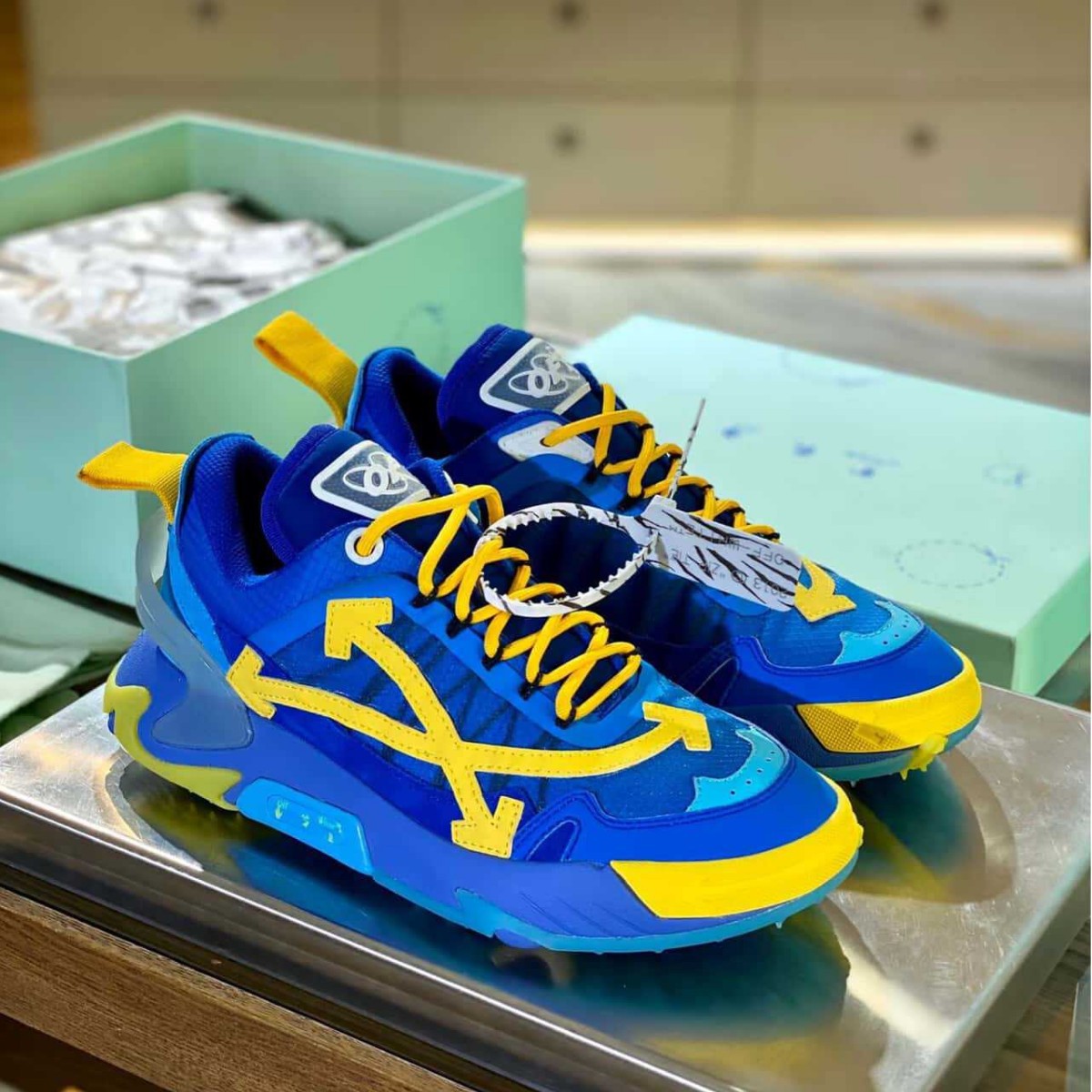 Cross-border foreign trade OFF-White dad shoes with double arrows, unisex versatile retro fashion height-increasing sports running shoes
