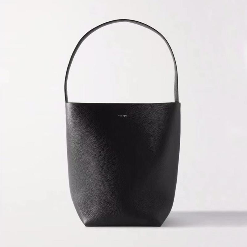 外贸row真皮复古荔枝纹真皮大容量水桶包时尚通勤托特包单肩包女|undefined