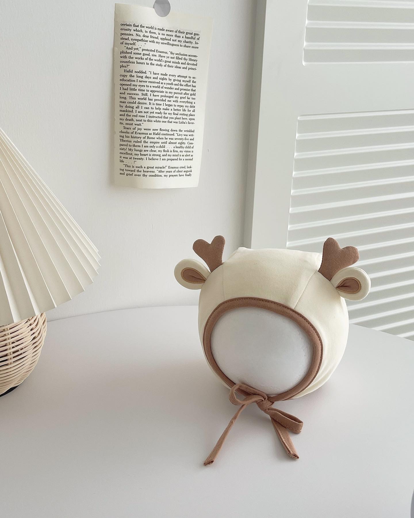 Menglu ear protection hat yellow (95% cotton 5% spandex)