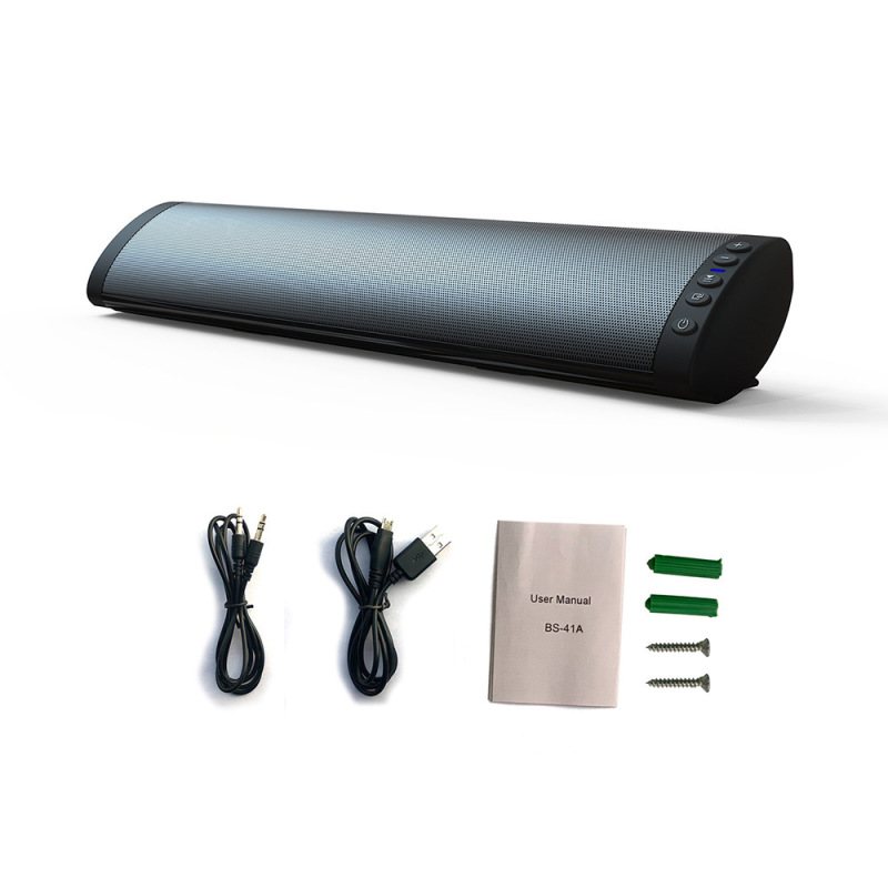 Bs-41A Wall-Mounted Tv Bluetooth Speaker Multimedia Radio Card-Insertable Soundbar Outdoor Speaker