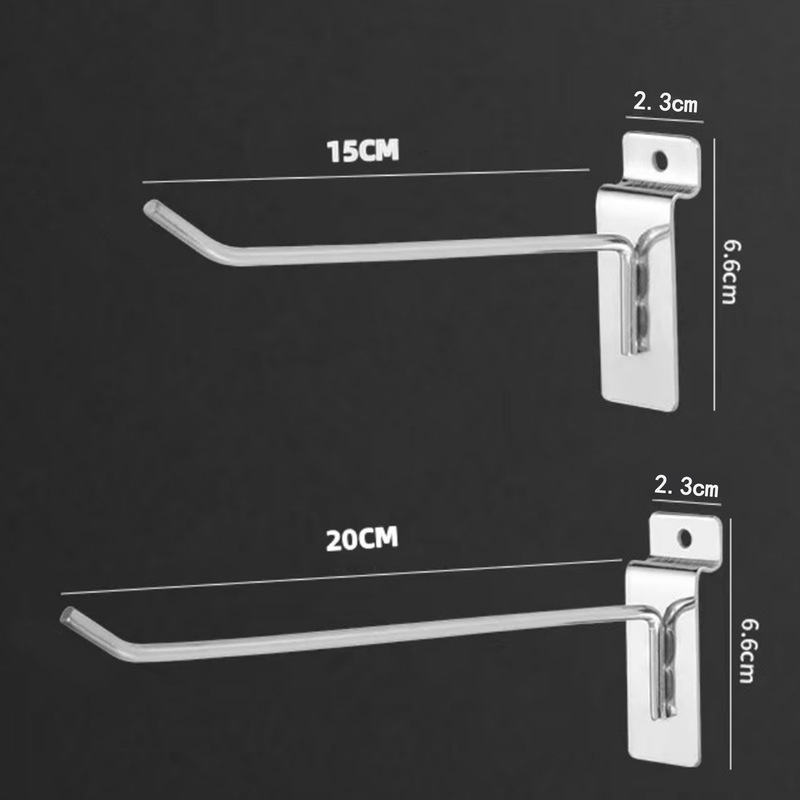 Universal board straight hook supermarket display slot board hook clothing store clothes display hook stall shelf hook wholesale