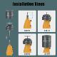 Tungsten electrode grinder for TIG welding, 6 sizes 10 angles