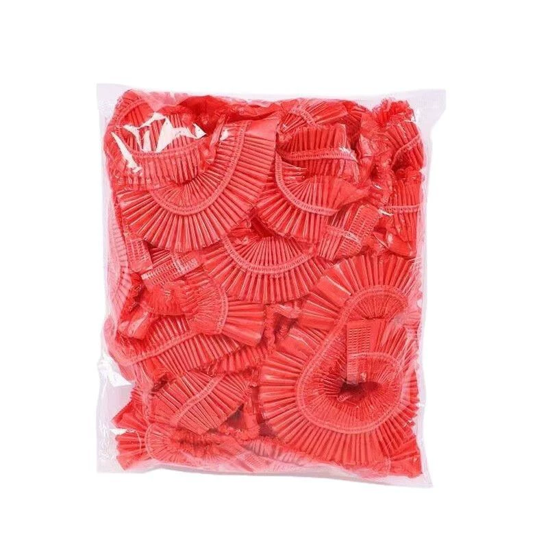 Disposable tablecloth for banquets and birthday banquets red plastic elastic band round home hotel wedding tablecloth