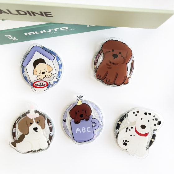 magsafe magnetic original cute cartoon puppy glue mobile phone airbag bracket lazy telescopic desktop bracket