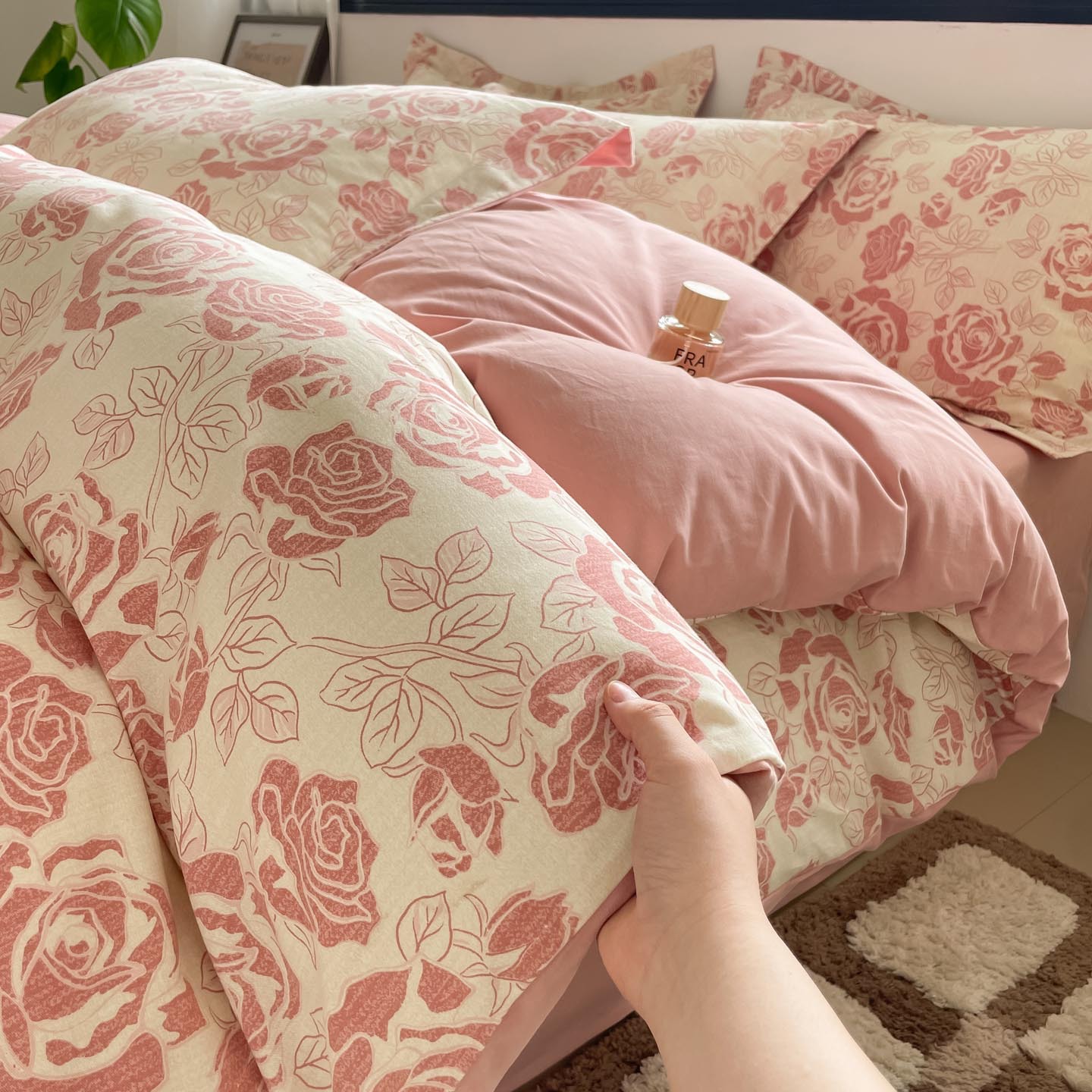 a类全棉磨毛四件套秋冬加厚纯棉床上用品南通家纺床单被套三件套