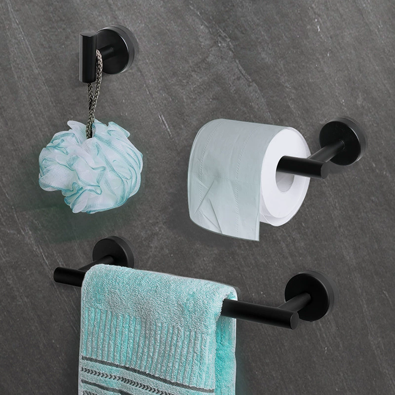 Трансграничная электронная коммерция черный костюм 304 Ванная комната соответствия одежды Крючок держатель ткани полотенце бар оборудование кулон источник производитель