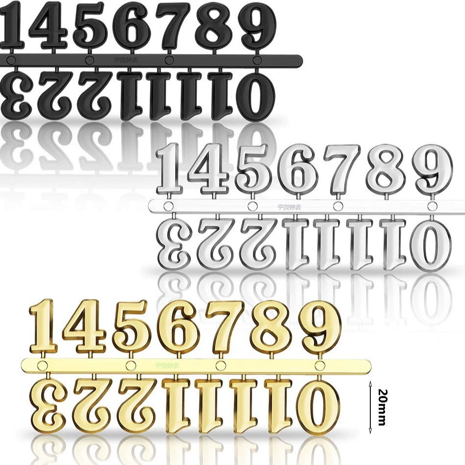 Трансграничные горячие часы цифровой ряд DIY римские цифровые ряды креативные часы цифровые золотые, серебряные и черные три цвета