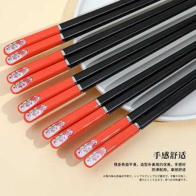 Manufactor Direct selling alloy chopsticks wholesale high-grade Japanese chopsticks Gift box Light extravagance Retro Gifts household tableware On behalf of