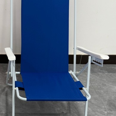 Silla plegable portátil para camping, silla de playa con respaldo y estructura de acero
