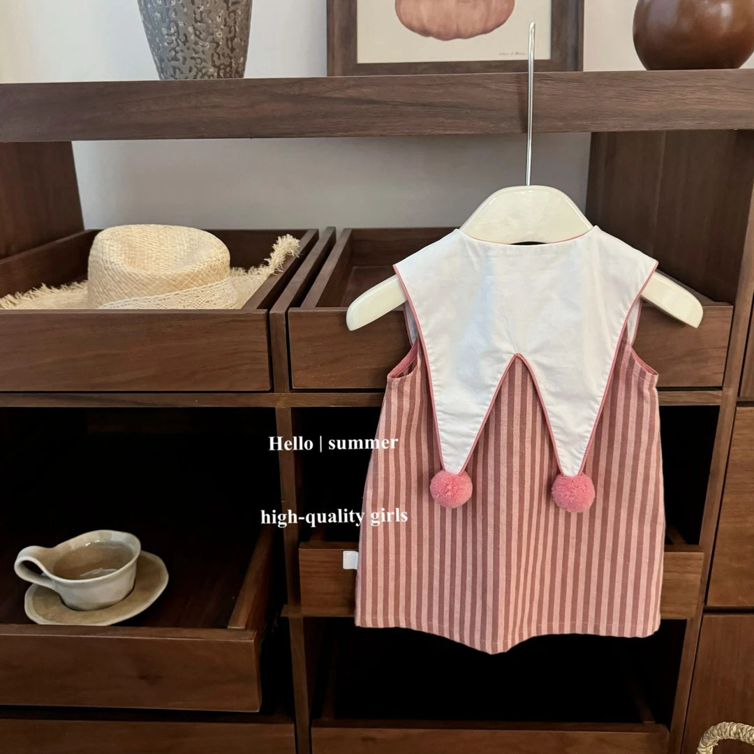 【Colección de Vestidos para Bebés Sweet Little Sister】Ropa Infantil Vestidos Elegantes de Verano para Niñas Venta al por Mayor Vestidos de una Pieza Dropshipping de Moda