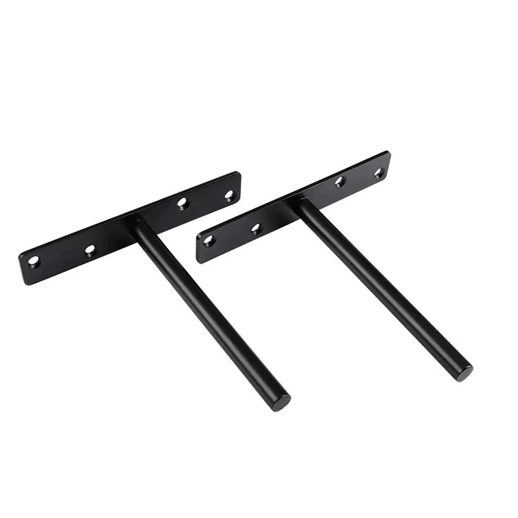Jusen Invisible Wall Tubing Shelf System with Concealed Brackets and Clips, Sizes and Finishes