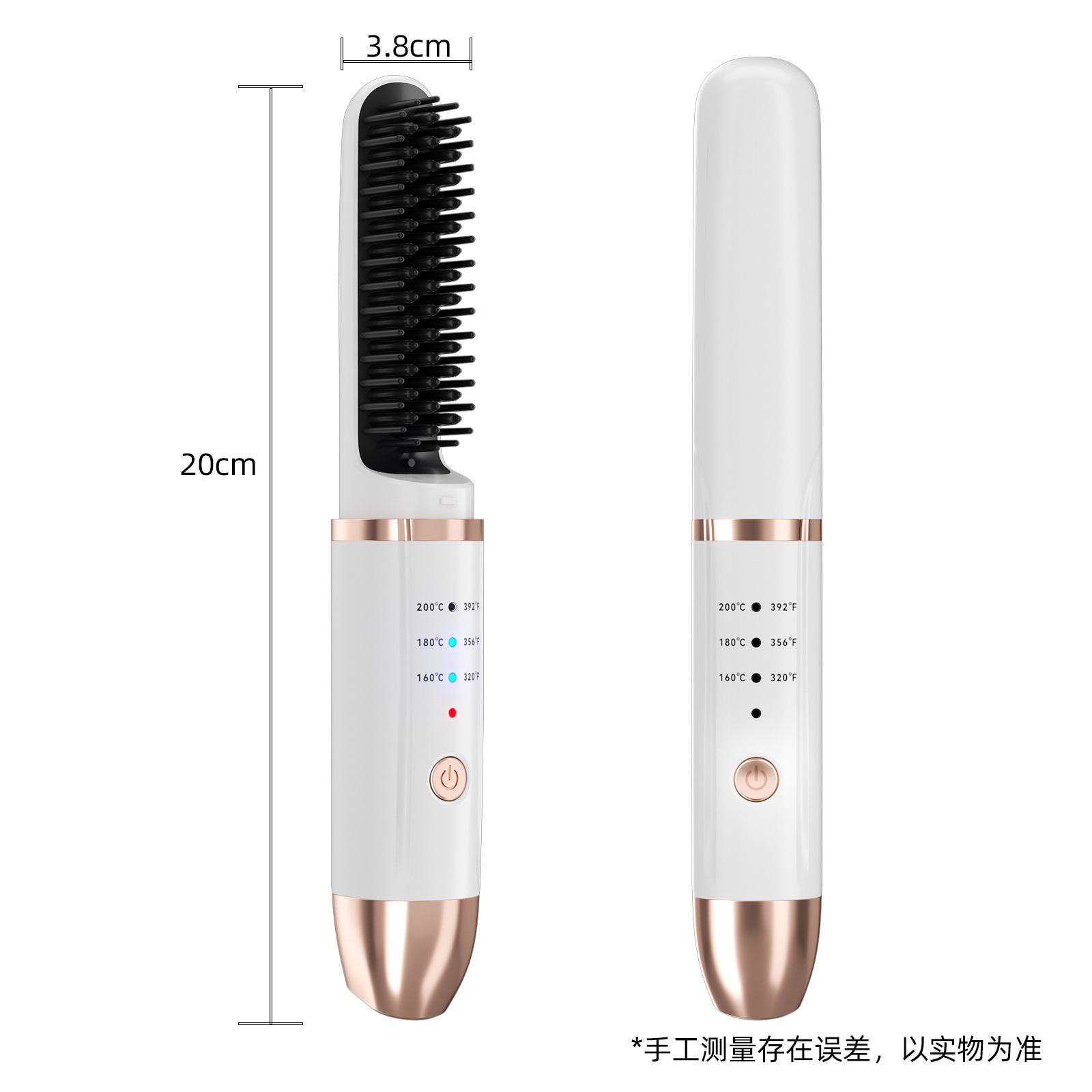 Peine de alisado inalámbrico explosivo japonés y coreano, los iones negativos no dañan el cabello, barra de alisado, rollo recto, peine de alisado multifuncional de doble uso al por mayor image 11