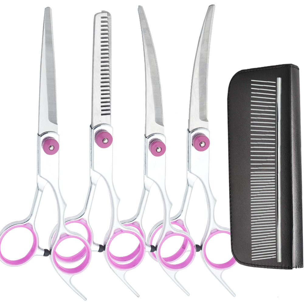 Ventas directas de fábrica de tijeras para mascotas, tijeras para cortar el pelo para perros, tijeras para cortar el pelo, tijeras de dientes delgadas para gatos, tijeras de aseo para mascotas