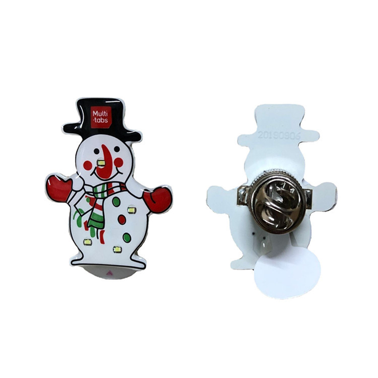 Insignia luminosa con hebilla magnética LOGO personalizada Insignia luminosa intermitente de marquesina Insignia luminosa de color redondo