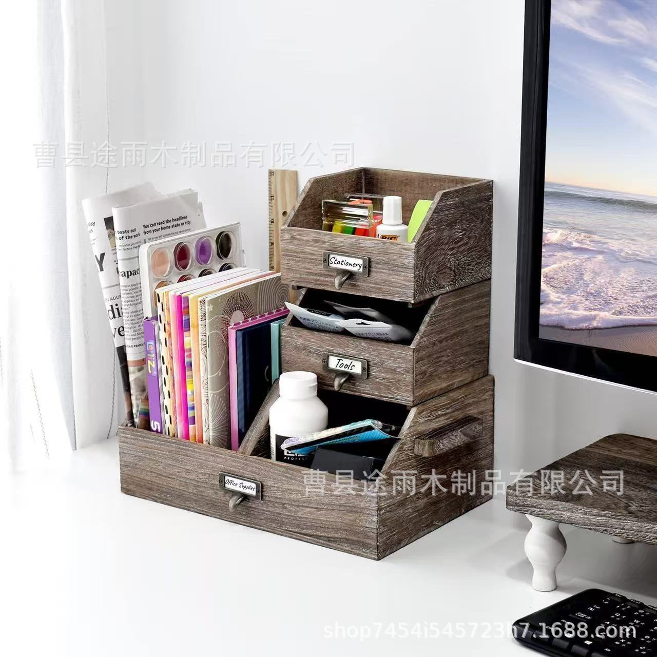 Wooden storage box