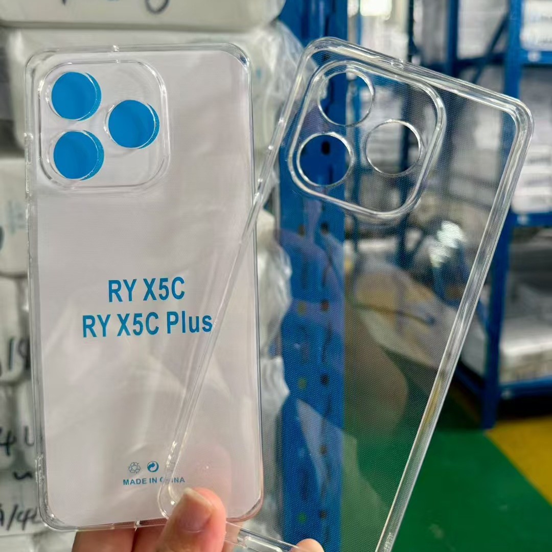 Transparent 1.5Mmtup Mobile Phone Case Suitable for Huawei Honor X5C/X70 Anti-Fall Clear Water Case Straight Edge Soft Case