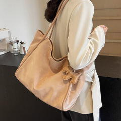包包女2024新款今年流行大容量托特包簡約百搭單肩大包上課通勤包