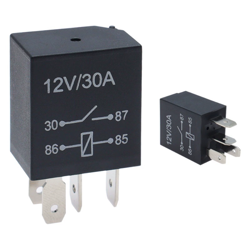 Фиолетовое автомобильное реле 12V/24V30A Фиолетовое реле масляного насоса с четырьмя ногами пятиногое реле