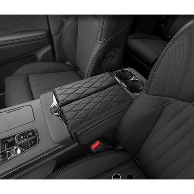 Suitable for GAC Trumpchi m8 Master Armrest Box Elevated Leather Pad E9 New Master Legendary Accessories Modified Auto Supplies (Armrest box pad) - black