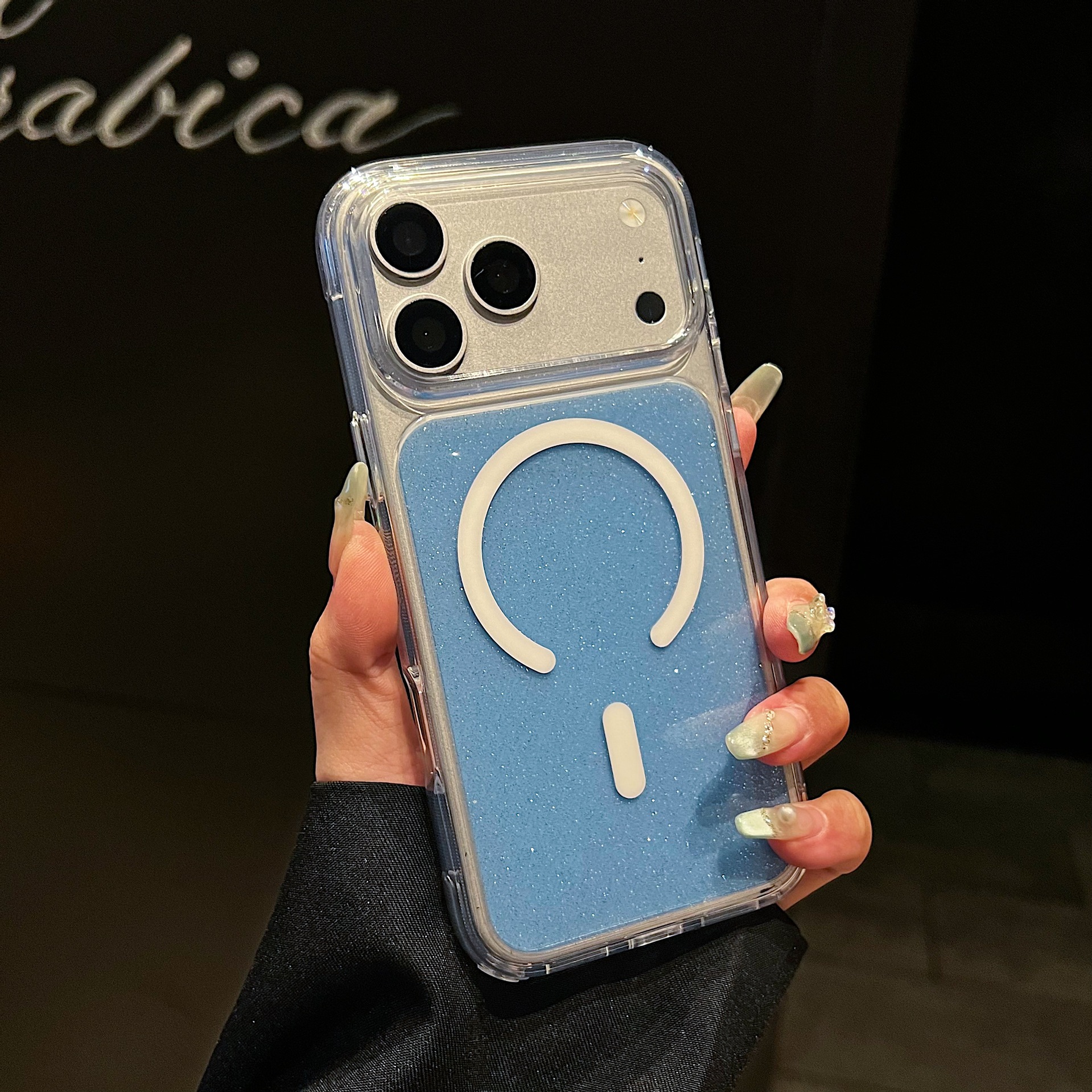 Funda Magnética para iPhone 16 y 17 Pro Max, de Acrílico, Resistente a Caídas, Transparente