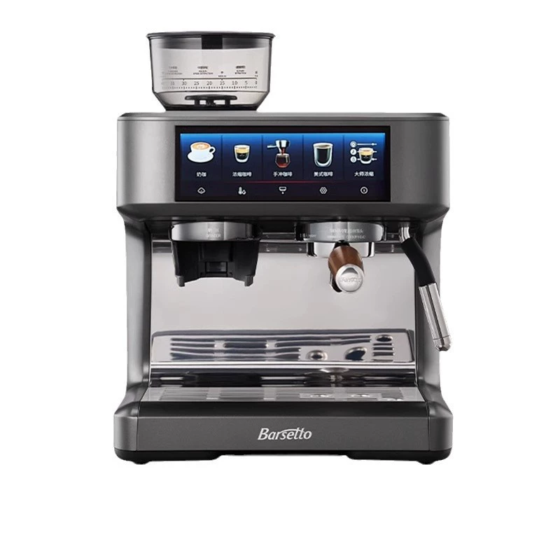 Barsetto PRO1lite Titan coffee machine fully semi-automatic Italian style variable pressure grinder