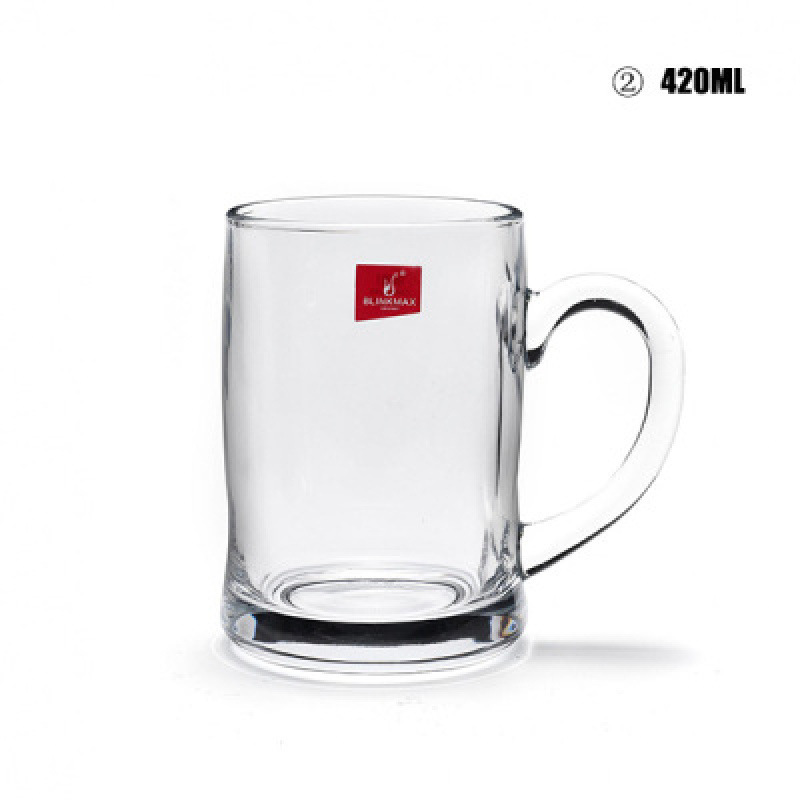 耐热玻璃杯啤酒杯水杯带把办公茶杯茶楼酒店专用大容量泡茶杯|undefined