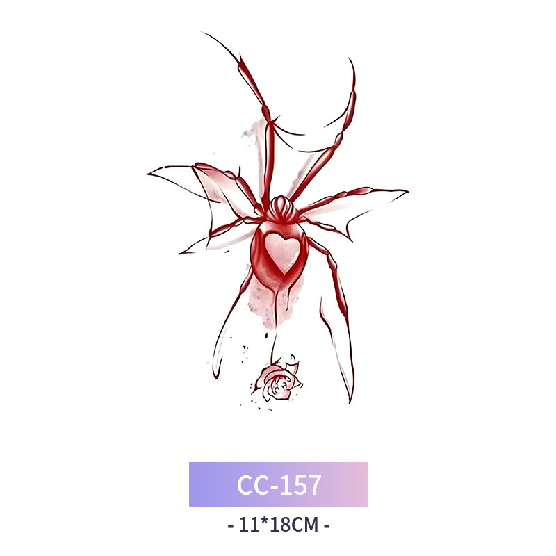 Transfronterizo en stock al por mayor de halloween colorido mariposa tatuaje pegatinas simulación sangrienta cicatriz pegatinas divertidas pegatinas impermeables