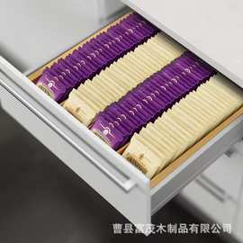 跨境木质收纳盒办公休闲区茶包咖啡糖包储物盒分格咖啡胶囊整理盒