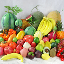 水果蔬菜模型塑料苹果摆件火龙果芒果假仿生水果装饰摆设道具仙桃