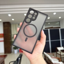 三星 S26ultra肤感磨砂磁吸手机壳适用MagSafe保护套S26FE硬壳A27