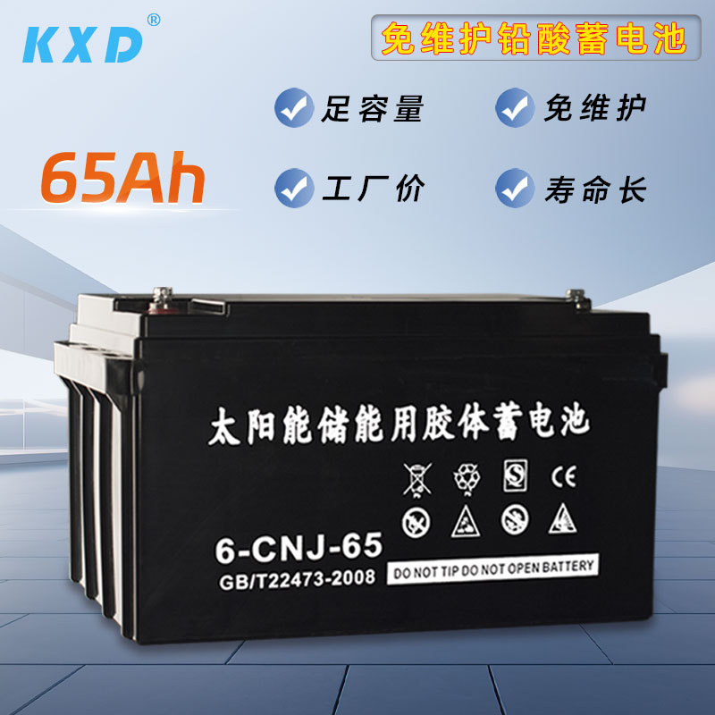 蓄电池50Ah55Ah安时免维护胶体铅酸电瓶风能太阳能监控照明