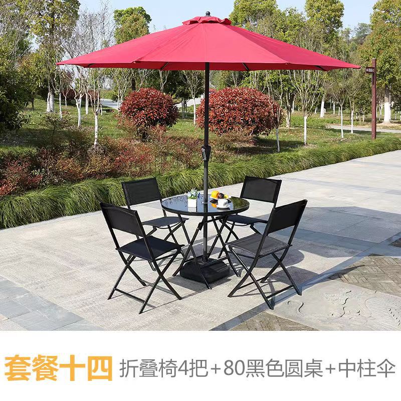 [Silla de tijera] Mesas y sillas plegables para exteriores, puestos portátiles al aire libre, mesas y sillas para el patio del hogar simples de ocio