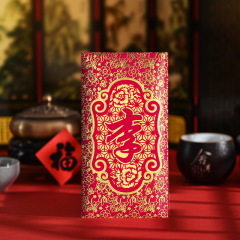 2024 Year of the Dragon New Year Hong Kong Red Packet Chinese Style Surname Red Packet Red Packet Hundred Family Surname Red Packet Wholesale
