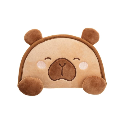 New Cartoon Car Seatbelt Shoulder Pad for Children, Anti-Strangling Car Shoulder Protector with Adjustable Limiter and Fastener (Seat belt shoulder pad) - plush-capibala-shoulder-pads-large