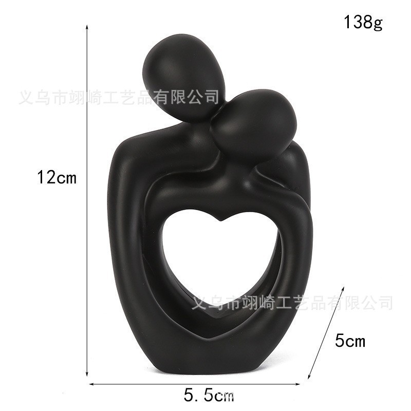 クロスボーダーアマゾンの同じアート抽象彫刻装飾品寝室の装飾カップルハグ彫刻デスクトップ樹脂製品|undefined
