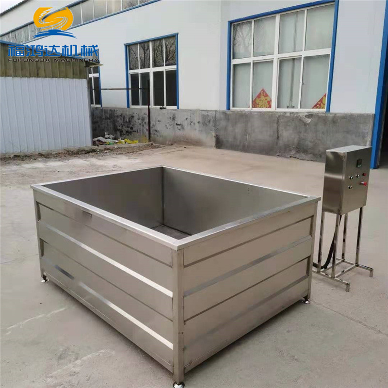 可制作烧柴油的鸽子蒸煮锅 福鸿达大鹅入味方形煮锅 实体工厂