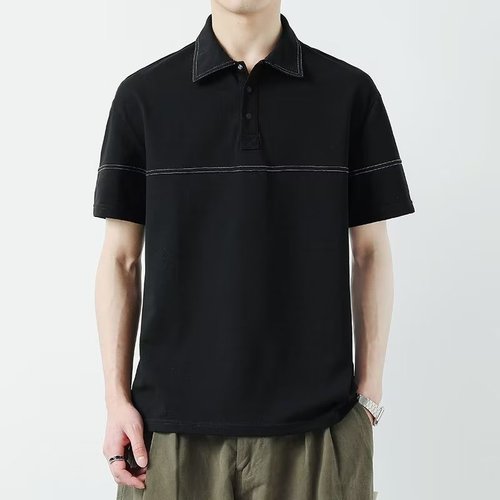 Summer Men's Short Sleeve Collar Flipping Polo Shirt Men's Business Casual Matchable T-Shirt Men's Quality Korean Version Trend