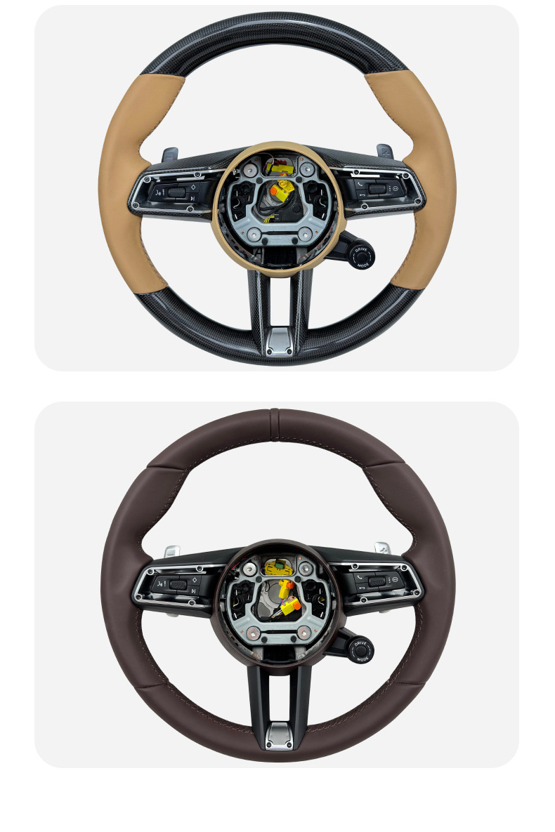 Suitable for Porsche Cayenne, Panamera, 718, 911, 996, old to new steering wheel assembly with knob