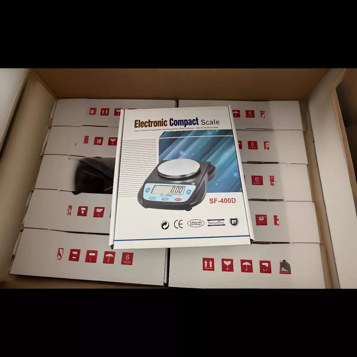 2023 báscula de cocina con cubierta de viento báscula electrónica 400d 500 / 0.01 báscula de alta precisión